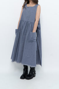 CECIBIRBONA CUCITO A FIRENZE x Denim Apron Dress (S-XL)
