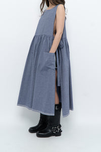 CECIBIRBONA CUCITO A FIRENZE x Denim Apron Dress (S-XL)