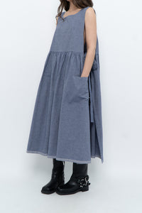 CECIBIRBONA CUCITO A FIRENZE x Denim Apron Dress (S-XL)