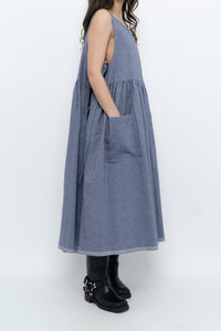 CECIBIRBONA CUCITO A FIRENZE x Denim Apron Dress (S-XL)
