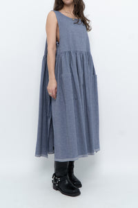 CECIBIRBONA CUCITO A FIRENZE x Denim Apron Dress (S-XL)