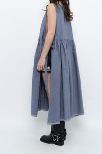 CECIBIRBONA CUCITO A FIRENZE x Denim Apron Dress (S-XL)