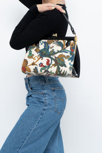 Vintage x Made in Canada x Paisley Canvas Structured Purse