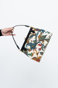 Vintage x Made in Canada x Paisley Canvas Structured Purse