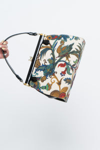 Vintage x Made in Canada x Paisley Canvas Structured Purse