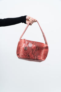 Vintage x VAPORETTO Pink Snakeskin Leather Purse