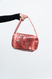 Vintage x VAPORETTO Pink Snakeskin Leather Purse