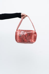 Vintage x VAPORETTO Pink Snakeskin Leather Purse