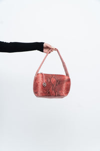 Vintage x VAPORETTO Pink Snakeskin Leather Purse