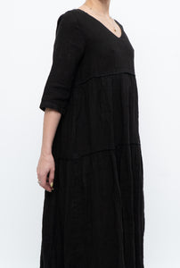 BELLAMBIA x Deadstock Pure Linen Bohemian Maxi Dress (XS, S)