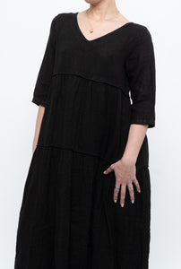 BELLAMBIA x Deadstock Pure Linen Bohemian Maxi Dress (XS, S)