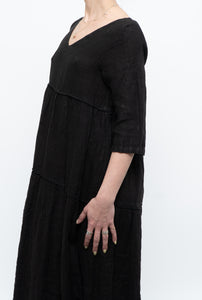 BELLAMBIA x Deadstock Pure Linen Bohemian Maxi Dress (XS, S)