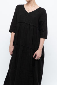 BELLAMBIA x Deadstock Pure Linen Bohemian Maxi Dress (XS, S)