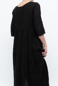 BELLAMBIA x Deadstock Pure Linen Bohemian Maxi Dress (XS, S)