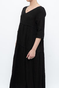 BELLAMBIA x Deadstock Pure Linen Bohemian Maxi Dress (XS, S)