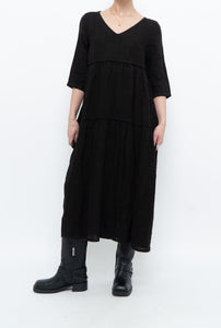 BELLAMBIA x Deadstock Pure Linen Bohemian Maxi Dress (XS, S)