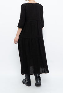 BELLAMBIA x Deadstock Pure Linen Bohemian Maxi Dress (XS, S)
