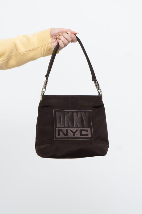 Vintage x DKNY Brown Canvas Purse
