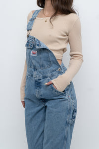 Vintage x TOMMY HILFIGER Beige Ribbed Bow Long Sleeve (M)