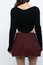 Load image into Gallery viewer, Vintage x Black Knit Zipper Crop Sweater (XS-M)