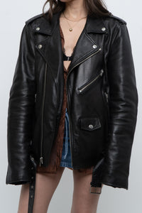 BLK DENIM x Black Butter Leather Biker Jacket (S-L)