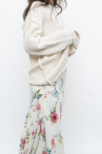 Modern x Made in Korea x Cream Wool-blend Knit Oversized Sweater (XS-L)