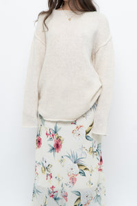 Modern x Made in Korea x Cream Wool-blend Knit Oversized Sweater (XS-L)