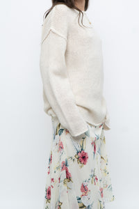 Modern x Made in Korea x Cream Wool-blend Knit Oversized Sweater (XS-L)