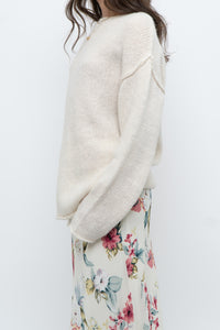 Modern x Made in Korea x Cream Wool-blend Knit Oversized Sweater (XS-L)