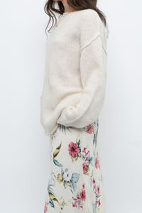 Modern x Made in Korea x Cream Wool-blend Knit Oversized Sweater (XS-L)