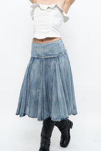 Load image into Gallery viewer, Vintage x Faded Soft Denim Midi Skirt (M, L)