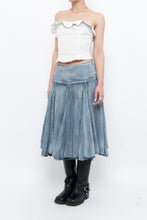 Load image into Gallery viewer, Vintage x Faded Soft Denim Midi Skirt (M, L)