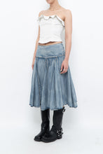 Load image into Gallery viewer, Vintage x Faded Soft Denim Midi Skirt (M, L)