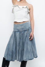 Load image into Gallery viewer, Vintage x Faded Soft Denim Midi Skirt (M, L)