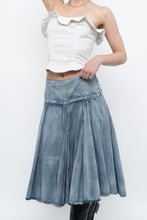 Load image into Gallery viewer, Vintage x Faded Soft Denim Midi Skirt (M, L)