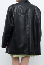 Load image into Gallery viewer, Vintage x Black Leather Blazer (S-L)