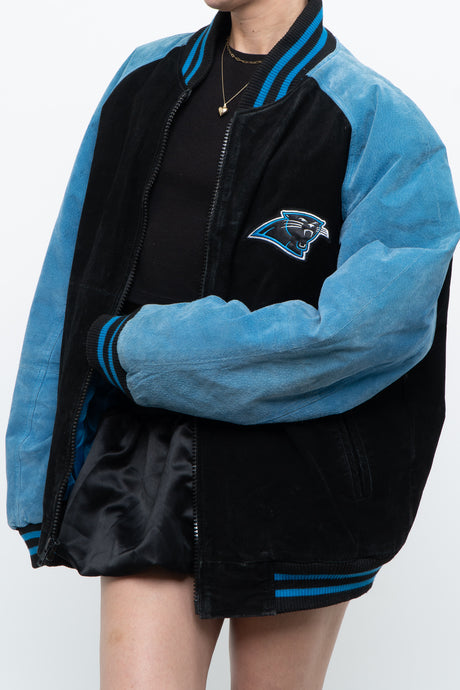 Vintage x CAROLINA PANTHERS Suede Bomber (S-L)