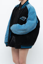 Load image into Gallery viewer, Vintage x CAROLINA PANTHERS Suede Bomber (S-L)