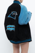 Load image into Gallery viewer, Vintage x CAROLINA PANTHERS Suede Bomber (S-L)