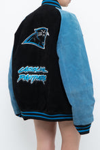 Load image into Gallery viewer, Vintage x CAROLINA PANTHERS Suede Bomber (S-L)