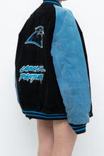 Load image into Gallery viewer, Vintage x CAROLINA PANTHERS Suede Bomber (S-L)