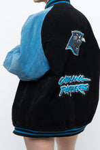 Load image into Gallery viewer, Vintage x CAROLINA PANTHERS Suede Bomber (S-L)