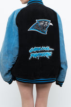 Load image into Gallery viewer, Vintage x CAROLINA PANTHERS Suede Bomber (S-L)