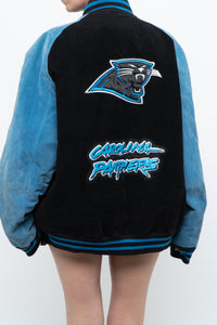 Vintage x CAROLINA PANTHERS Suede Bomber (S-L)