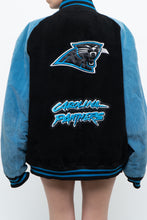 Load image into Gallery viewer, Vintage x CAROLINA PANTHERS Suede Bomber (S-L)