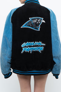 Vintage x CAROLINA PANTHERS Suede Bomber (S-L)