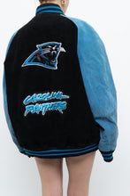 Load image into Gallery viewer, Vintage x CAROLINA PANTHERS Suede Bomber (S-L)