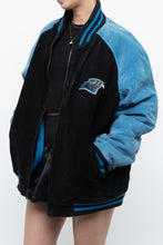 Load image into Gallery viewer, Vintage x CAROLINA PANTHERS Suede Bomber (S-L)