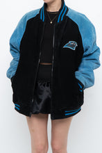 Load image into Gallery viewer, Vintage x CAROLINA PANTHERS Suede Bomber (S-L)