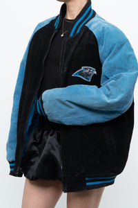 Vintage x CAROLINA PANTHERS Suede Bomber (S-L)